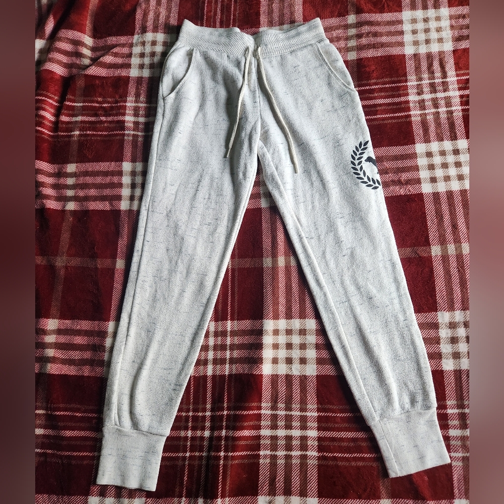 PINK Victoria's Secret Cream Joggers - Picture 2 of 4